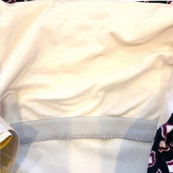 Kate Spade One Piece Swimsuit Size Medium Strapless Geometric Floral vacation - Picture 10 of 15